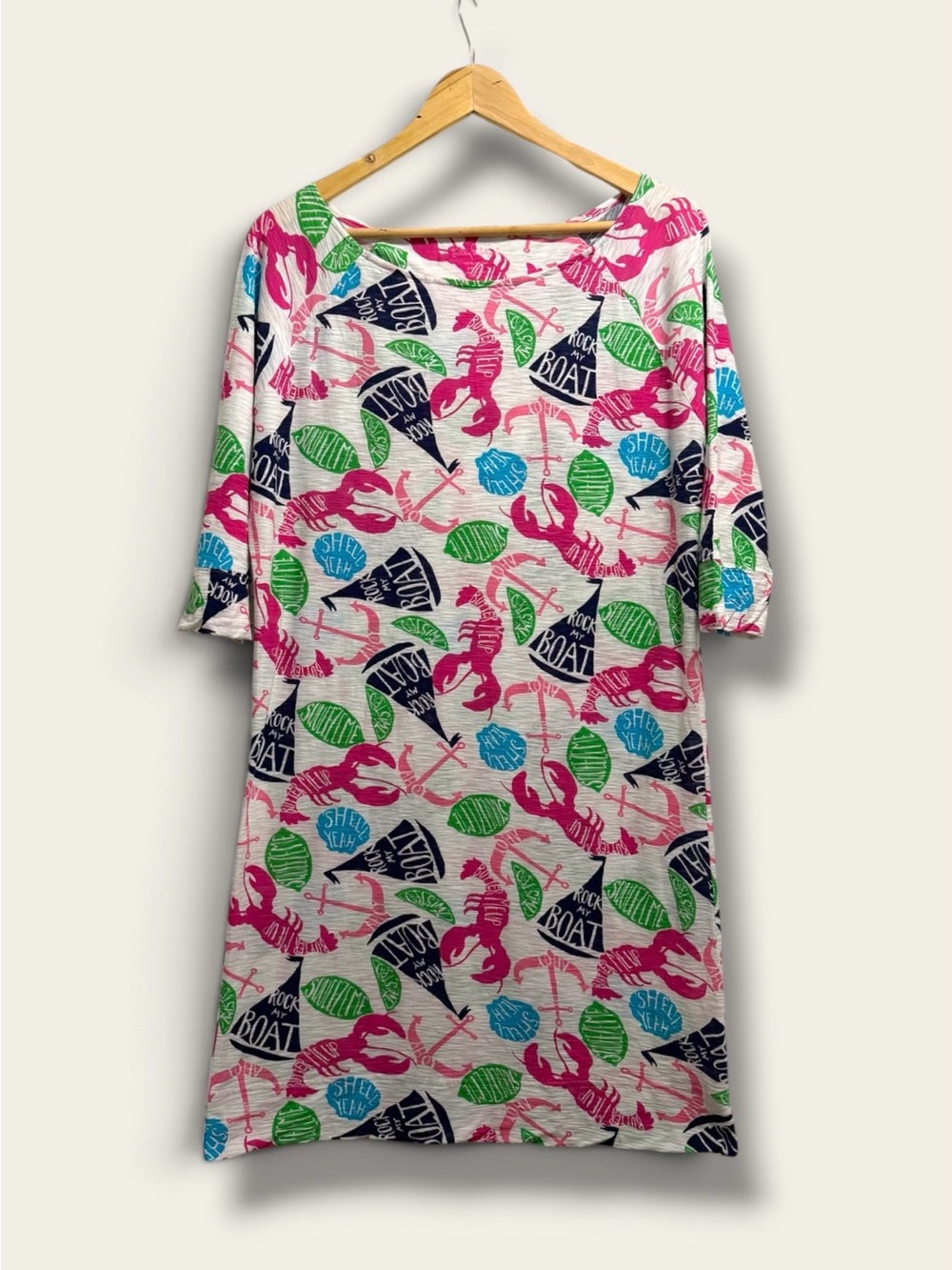 Lilly Pulitzer | Dresses | Lilly Pulitzer Pink Green Blue Nautical Shift Dress